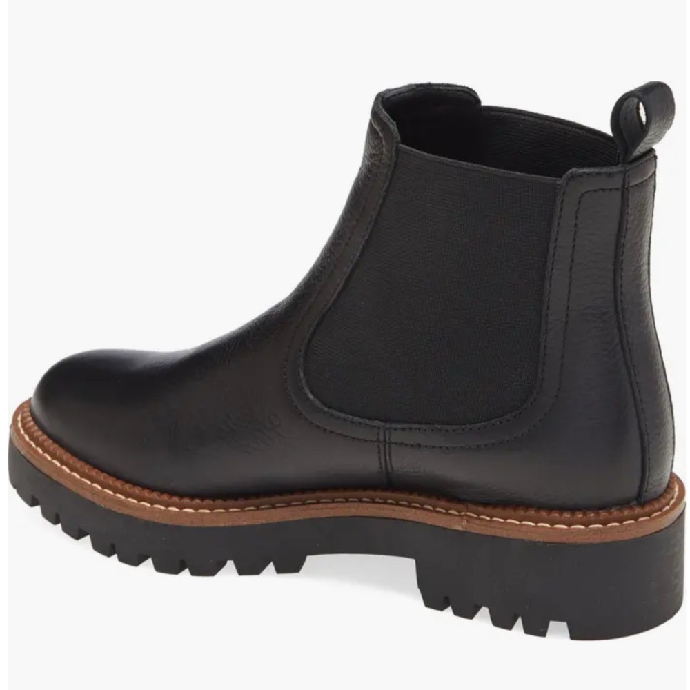 Caslon Black Leather Chelsea Boots